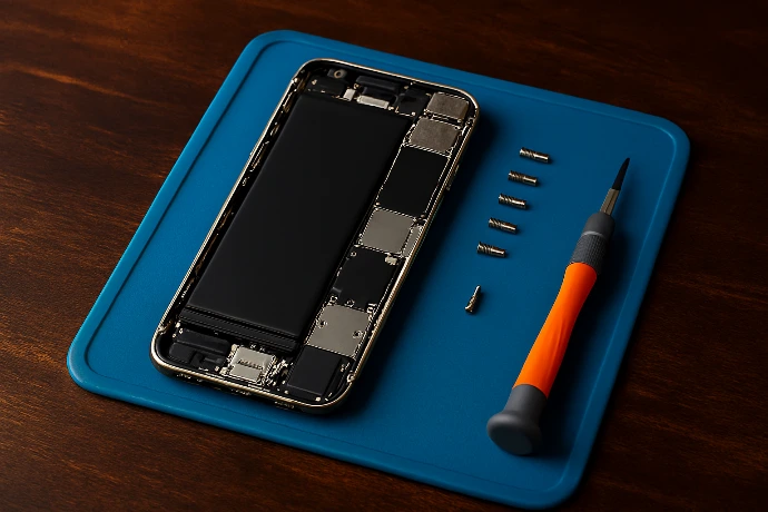 telephone en réparation